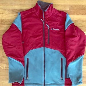 Columbia wind bloc men’s fleece jacket M